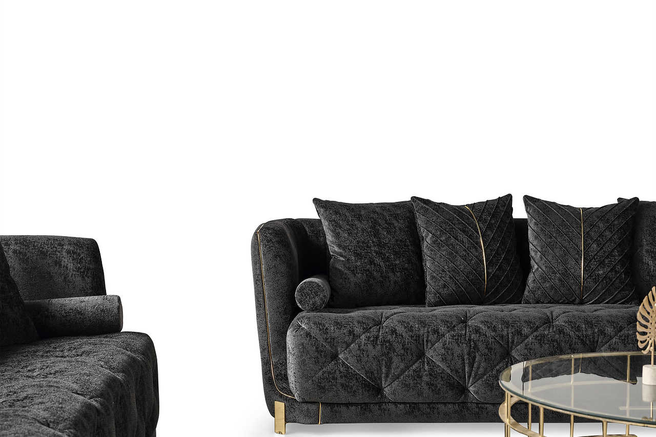 Elit Charcoal chair in living room setting