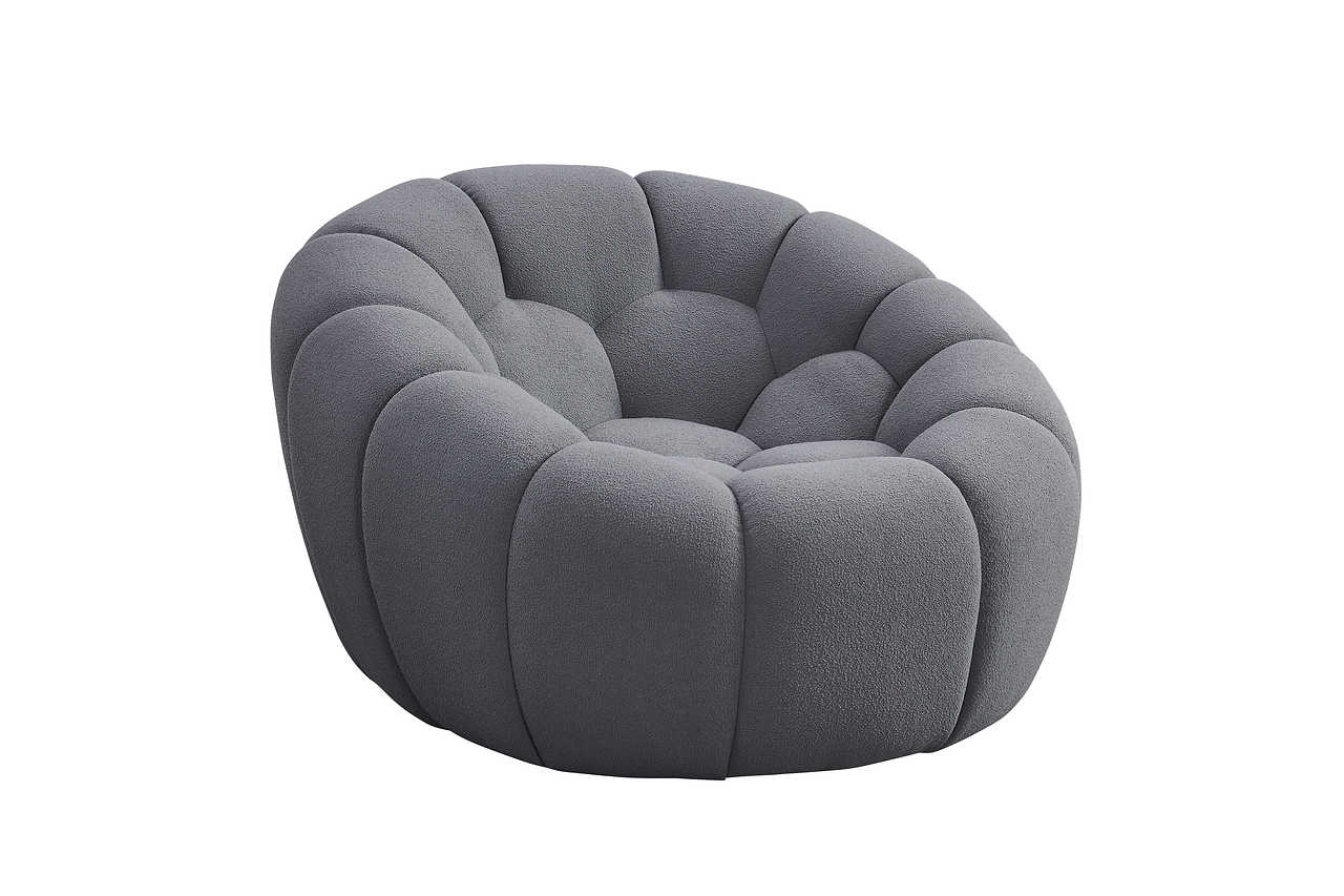 Detailed close-up of armrest and upholstery