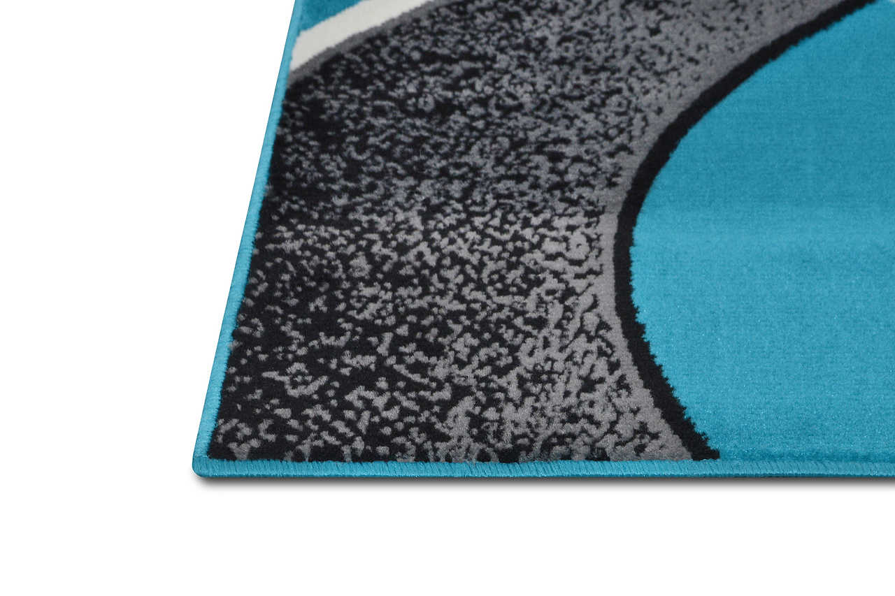 Contempo 42 rug corner laying flat on floor