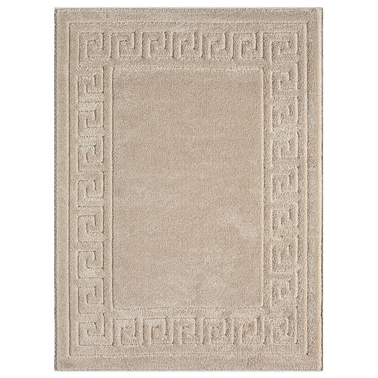 Skyler S625 Champaign 5x7 medium area rug flat view