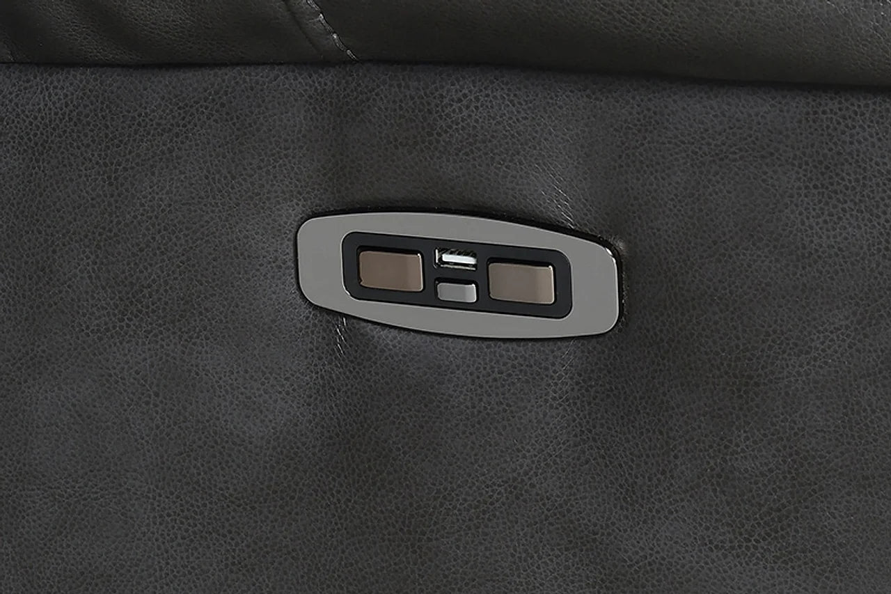 Party Time Grey Power Recliner