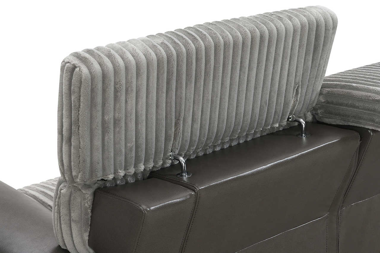 Side profile of recliner with footrest extended