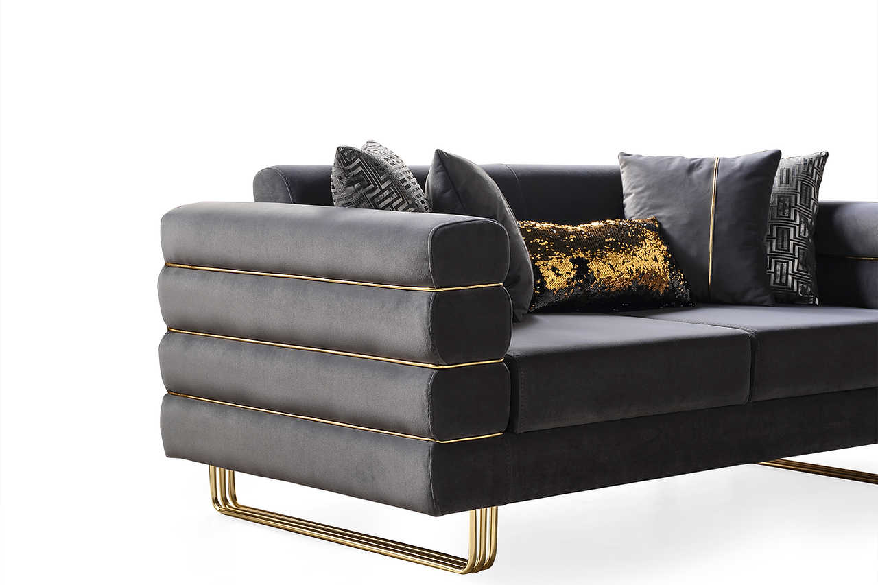 Side view of Luma Grey Living Room Set