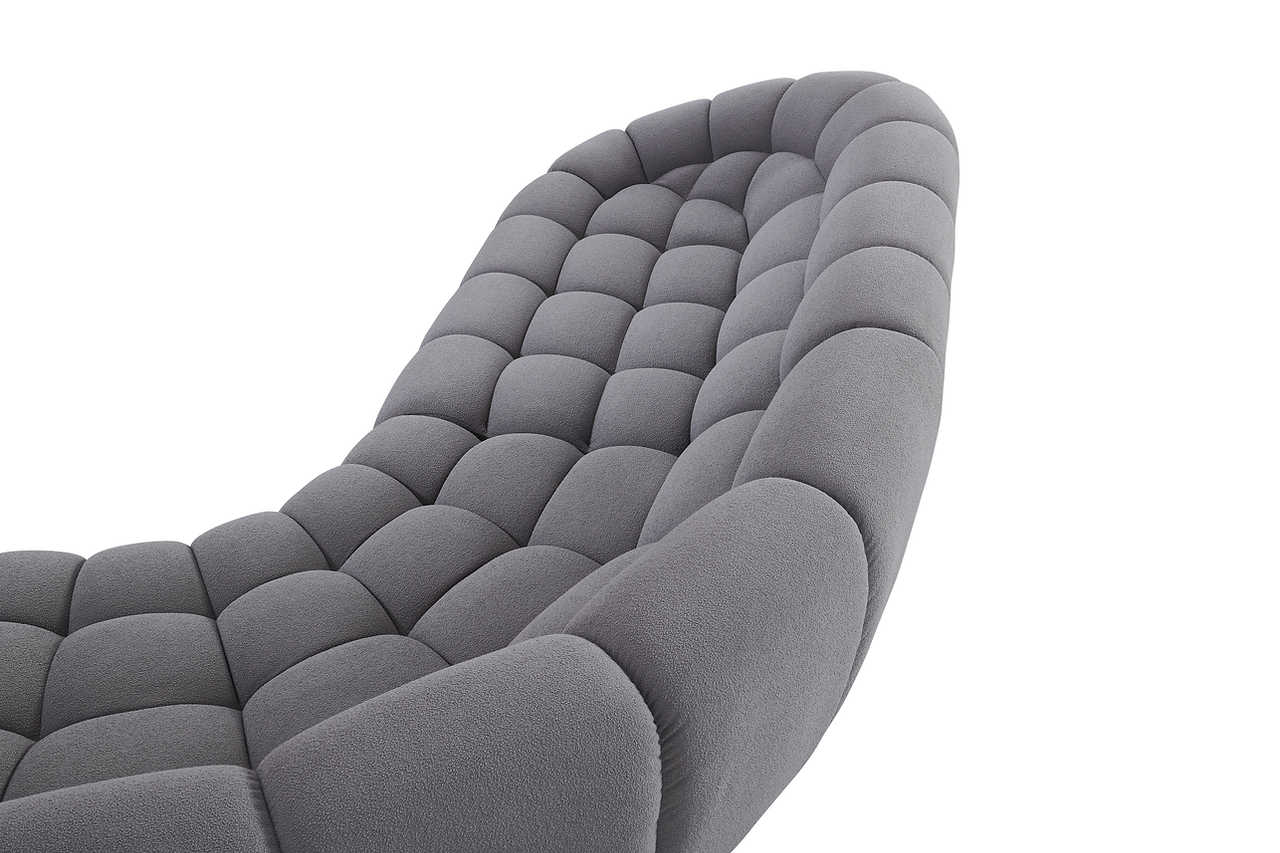Living room setting with Bubbles Gray Oversize Sectional