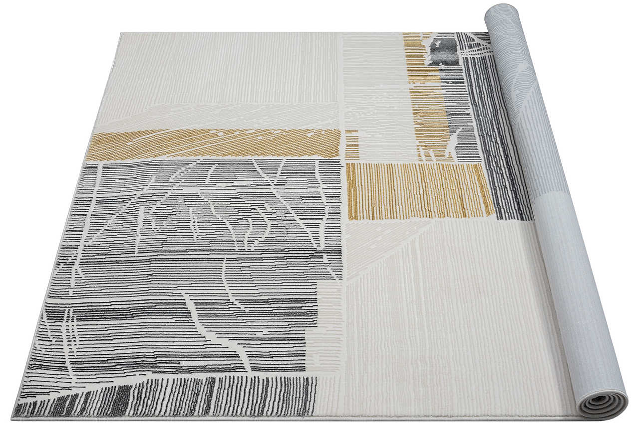 Boutique Gold Area Rug edge detail