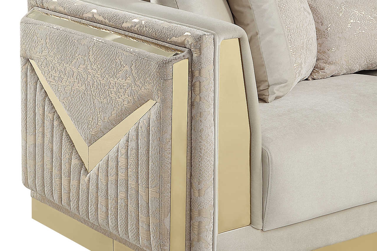 Close-up detail of pillow and velvet texture