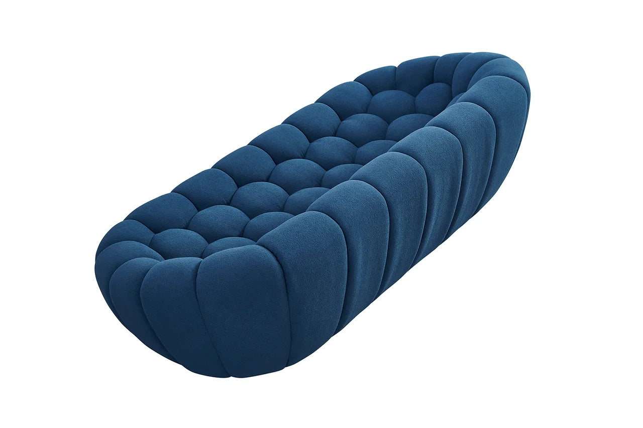 Alternate main view of Bubbles Blue Boucle Living Room Set