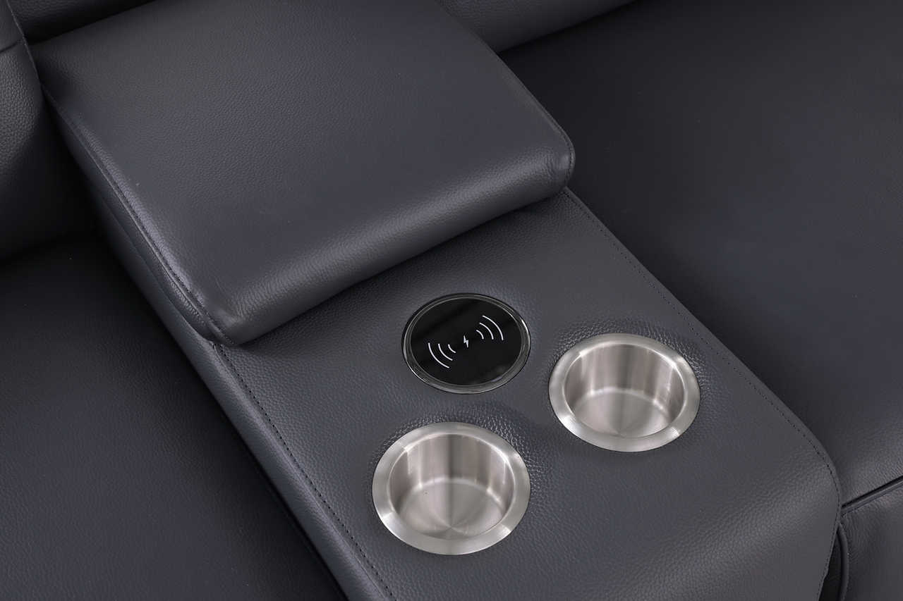 Overhead view of 6-piece Nexus power reclining sectional