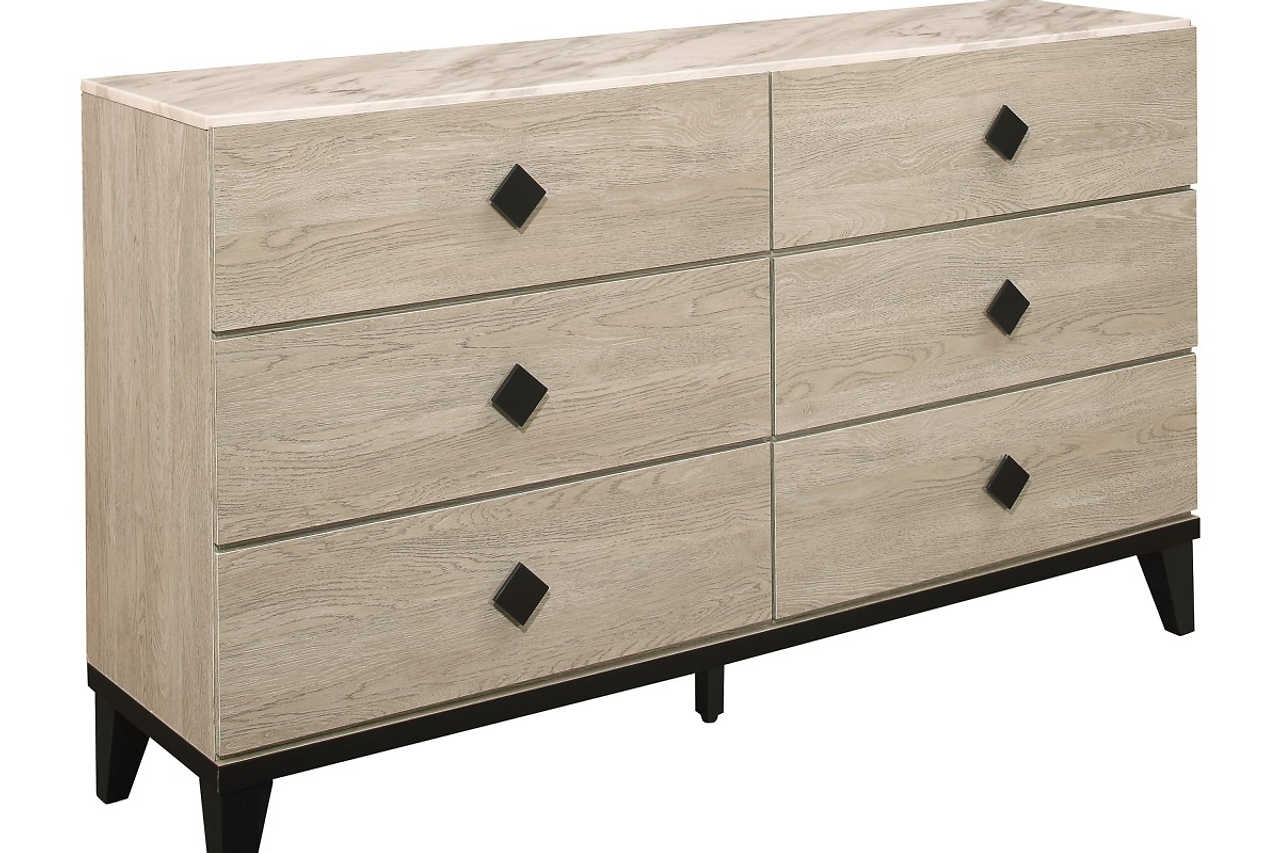 Giza Light Gray Upholstered Tufted Panel Bedroom Set close-up main view of headboard