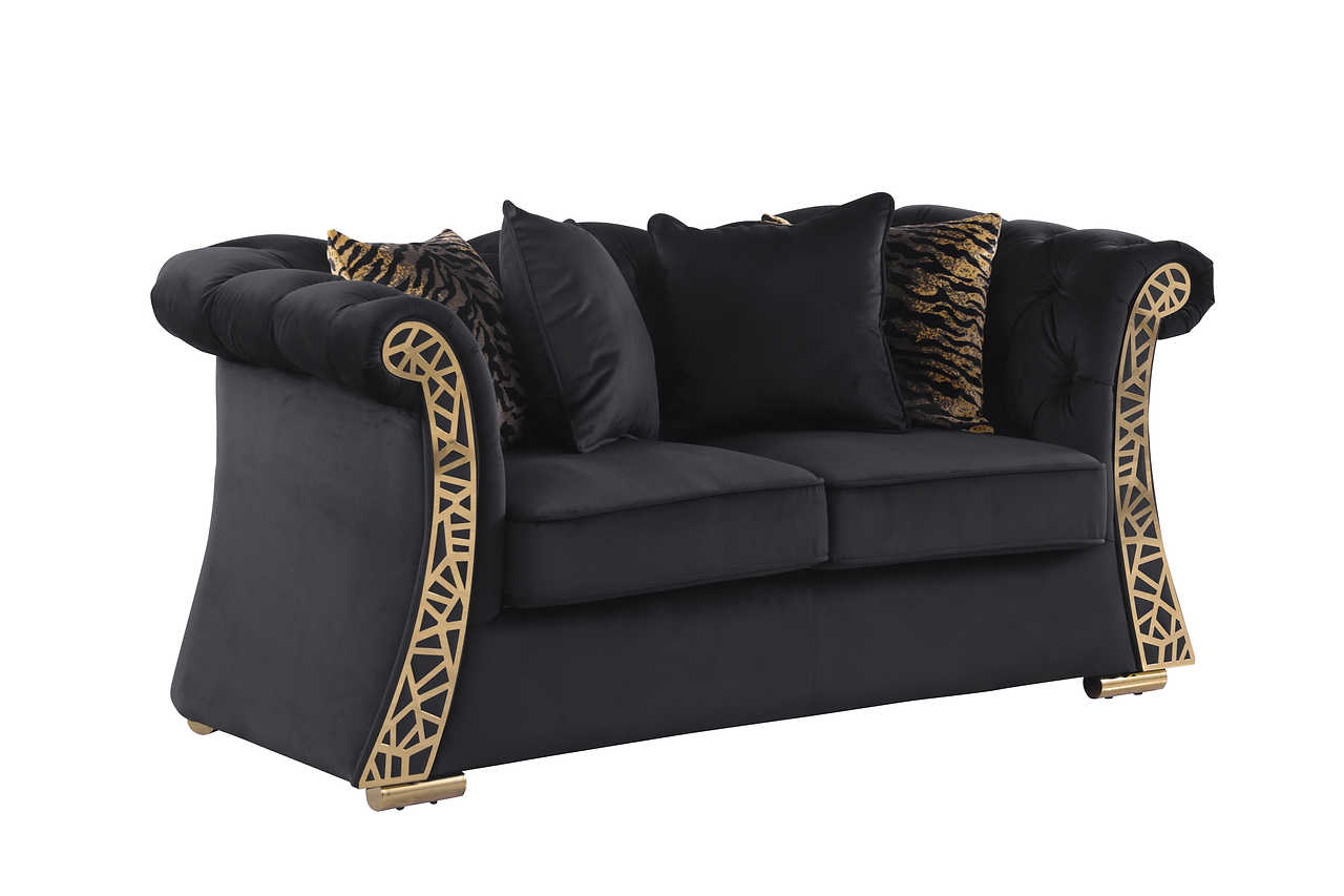 Curamo Black Velvet 3-piece set main view