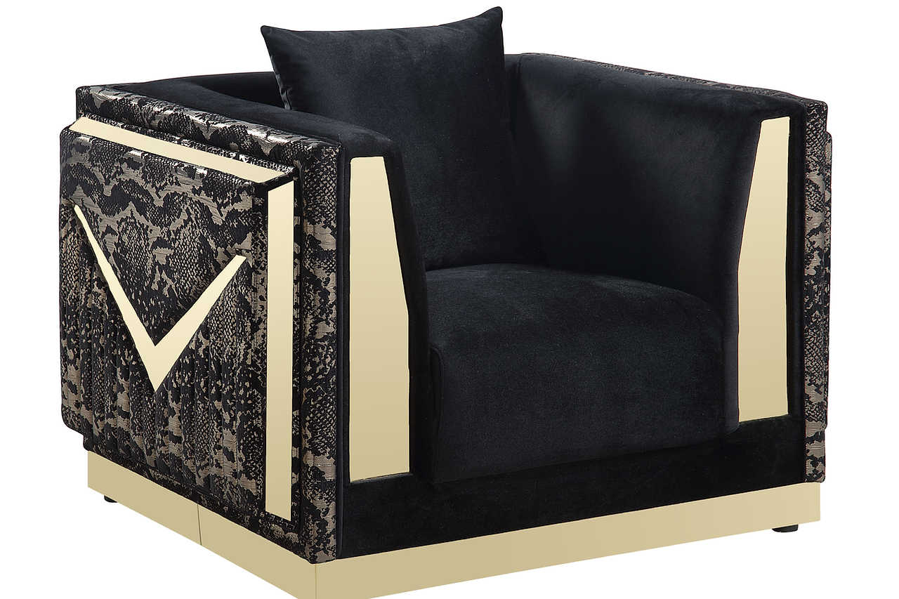 Close-up of pillows and fabric texture on Monaco Black Velvet set