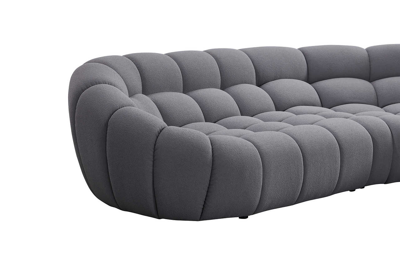 Main angle of Bubbles Gray Oversize Sectional sofa