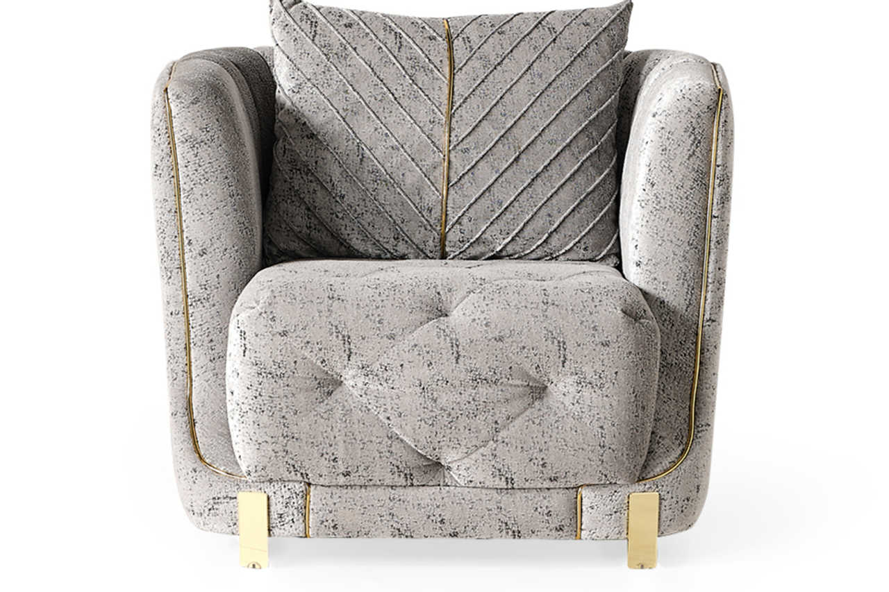 Elit Grey Chair front view