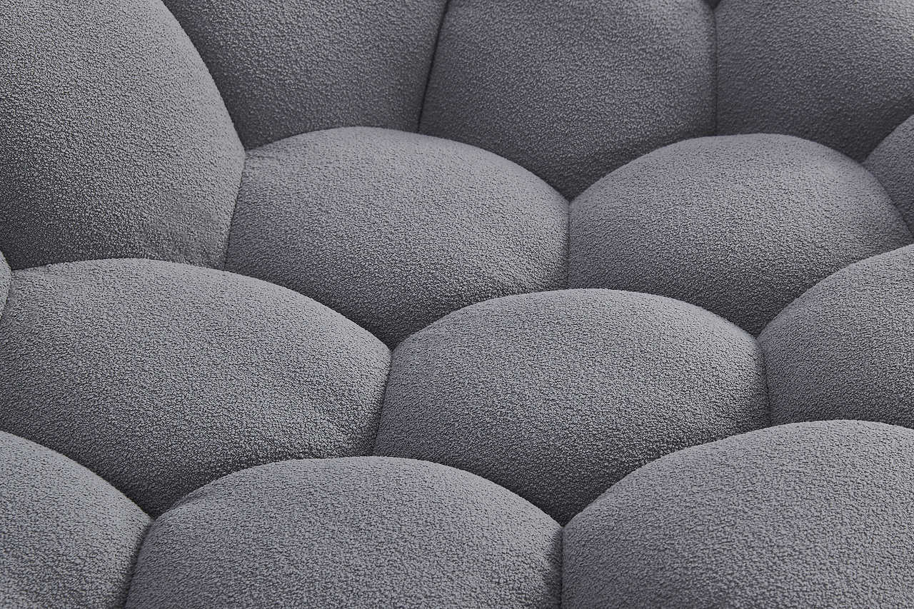 Main frontal view of Bubbles Gray Boucle Set