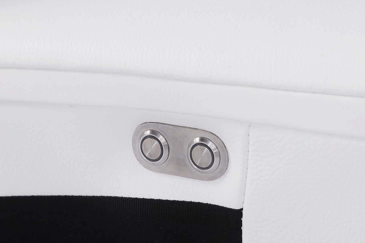 Seating and stitching details on Picasso sectional