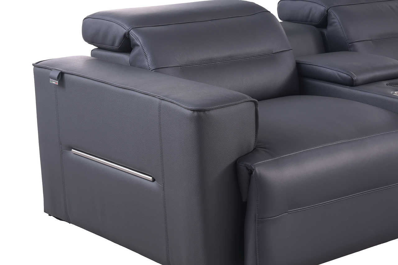 View of center console with storage compartment