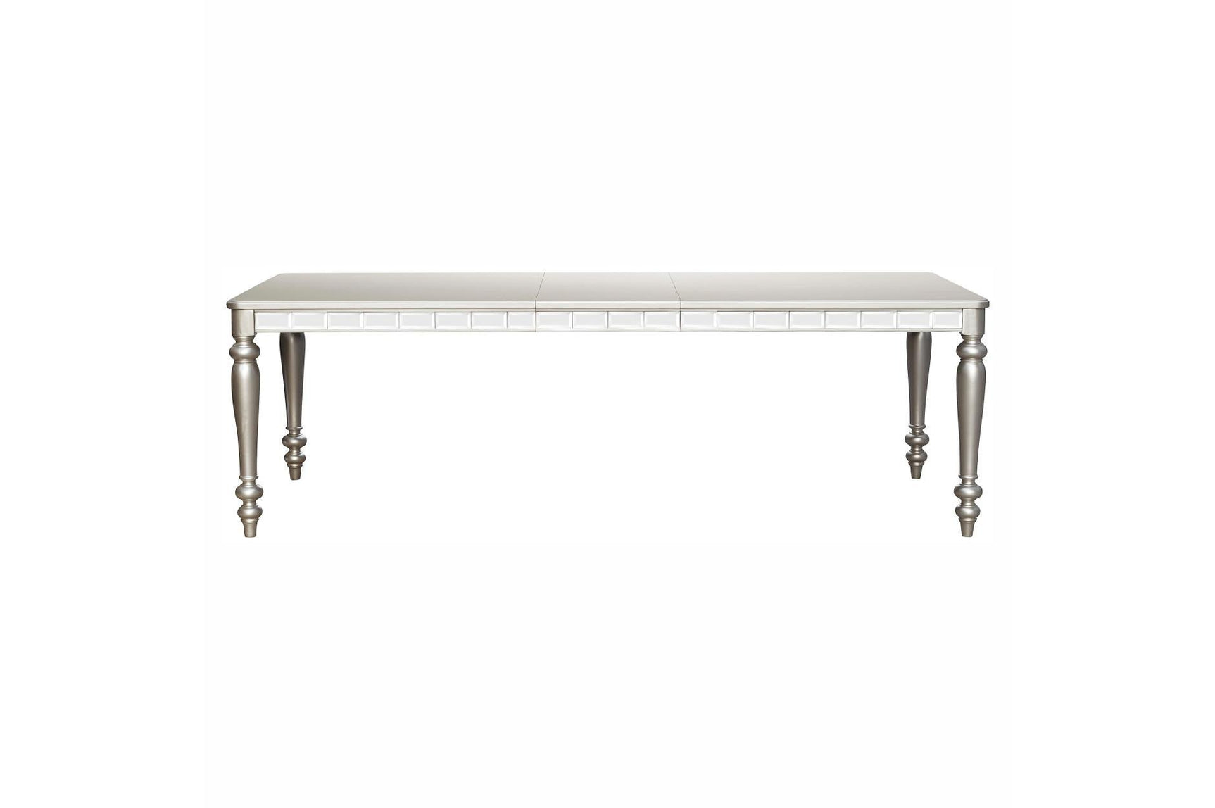 Orsina Pearl Faux Leather Rectangular Dining Room Set main view