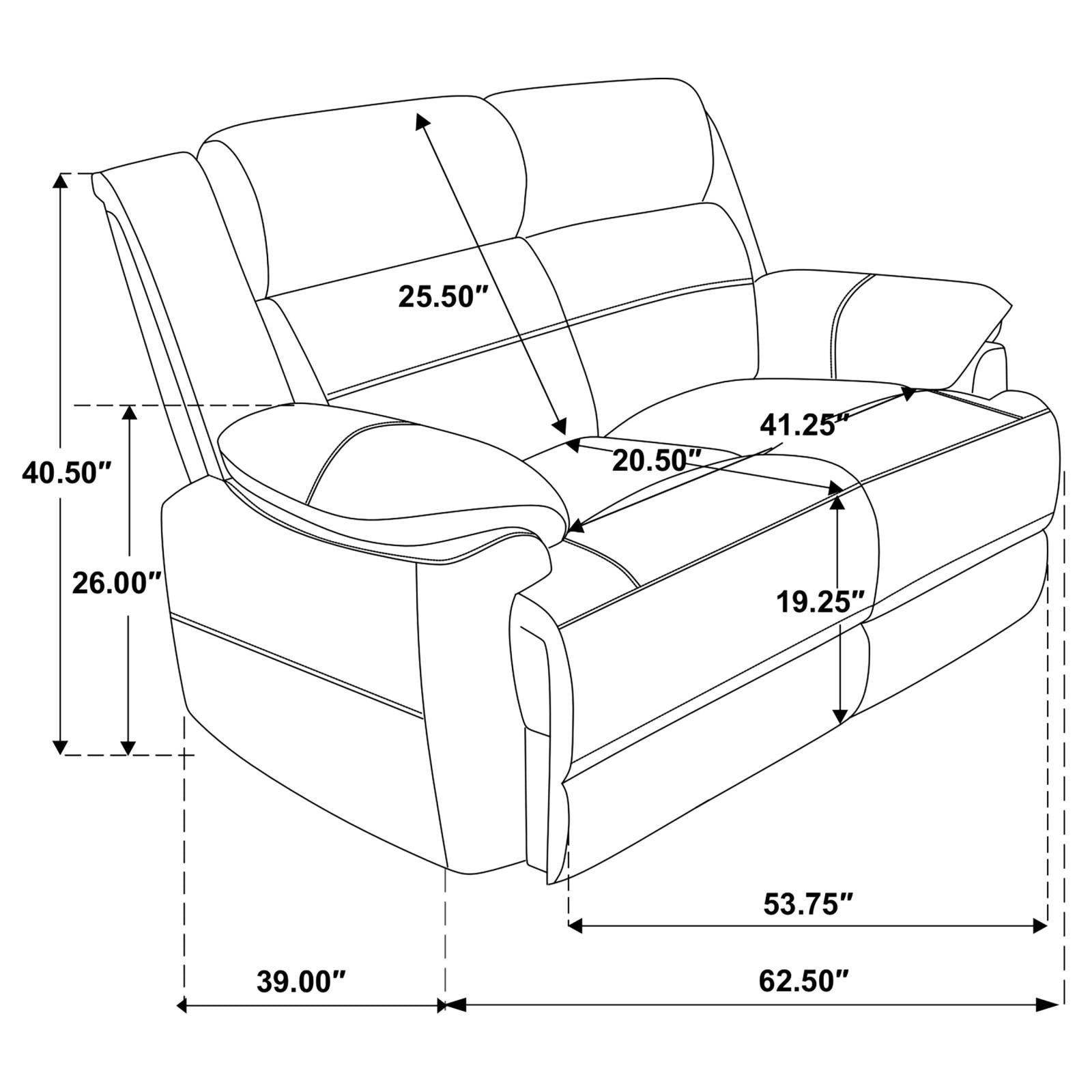 Ellington loveseat cushion spring system close-up