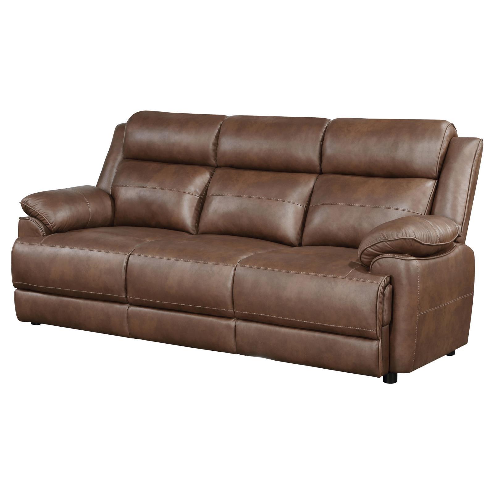 Close-up of Ellington sofa dark brown upholstery texture