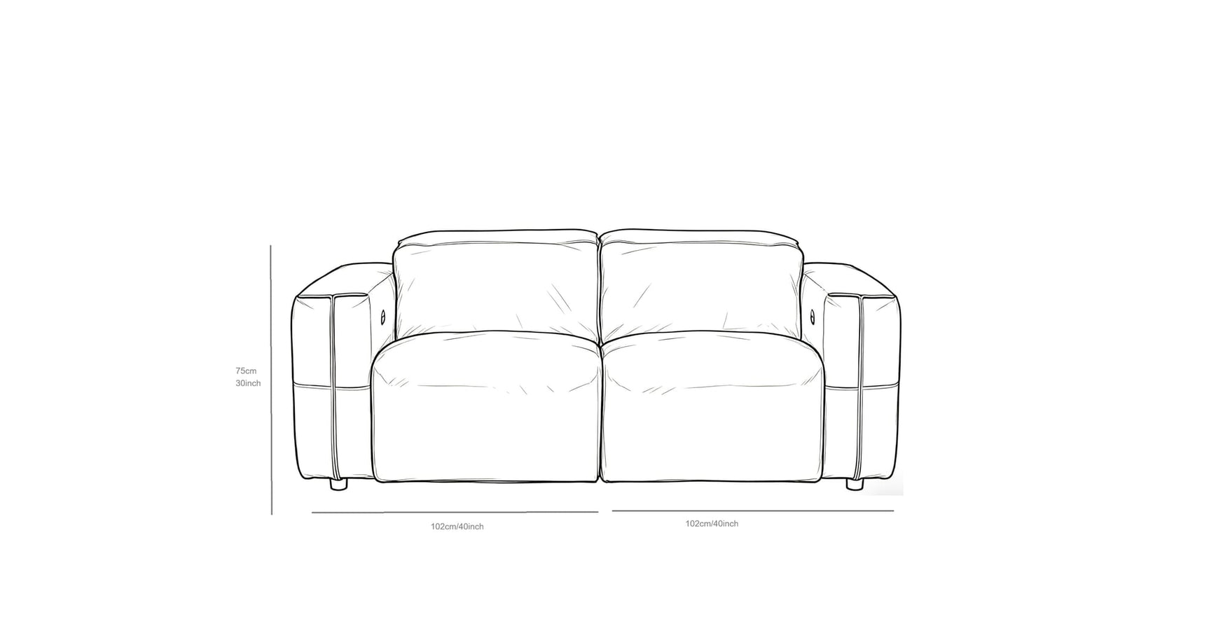 Ember Brown Italian Leather Match 2-Piece Power Reclining Sofa and Loveseat Set view 21