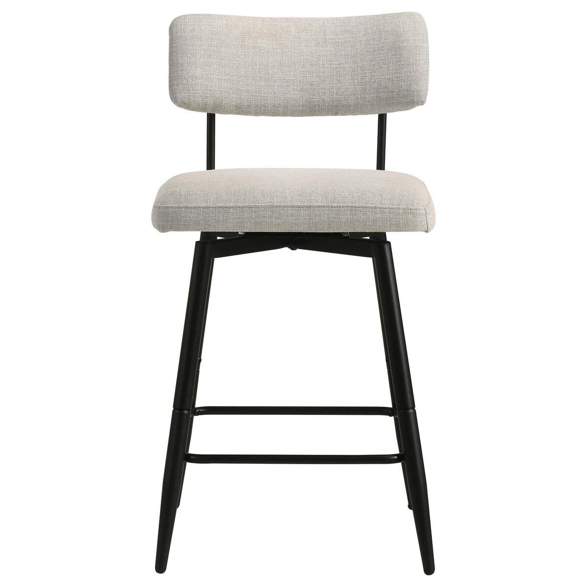 Levine Cream Fabric Upholstered Swivel Counter Chair Set of 2 — product image 3