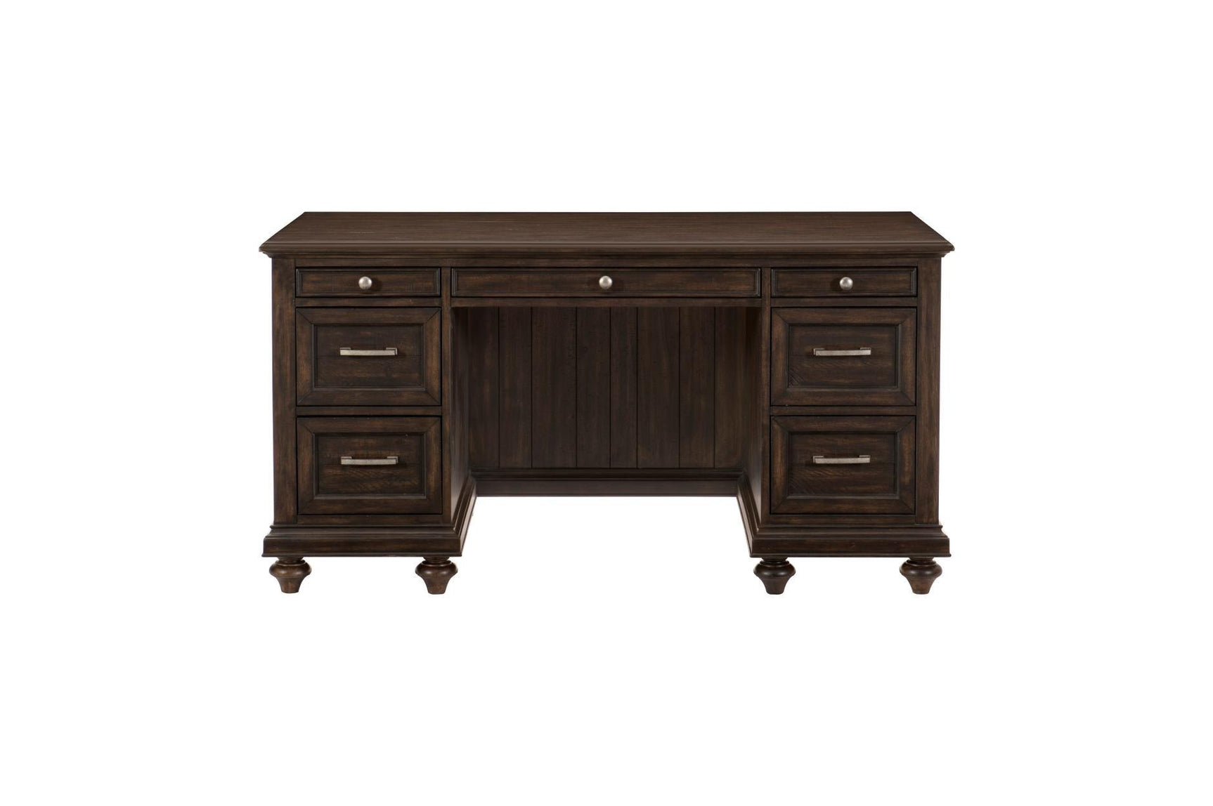 Detailed view of charcoal finish accentuating wood grain