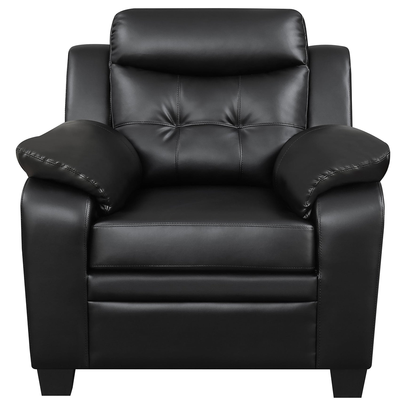Side angle of loveseat in Finley Casual Brown 3-Piece Set