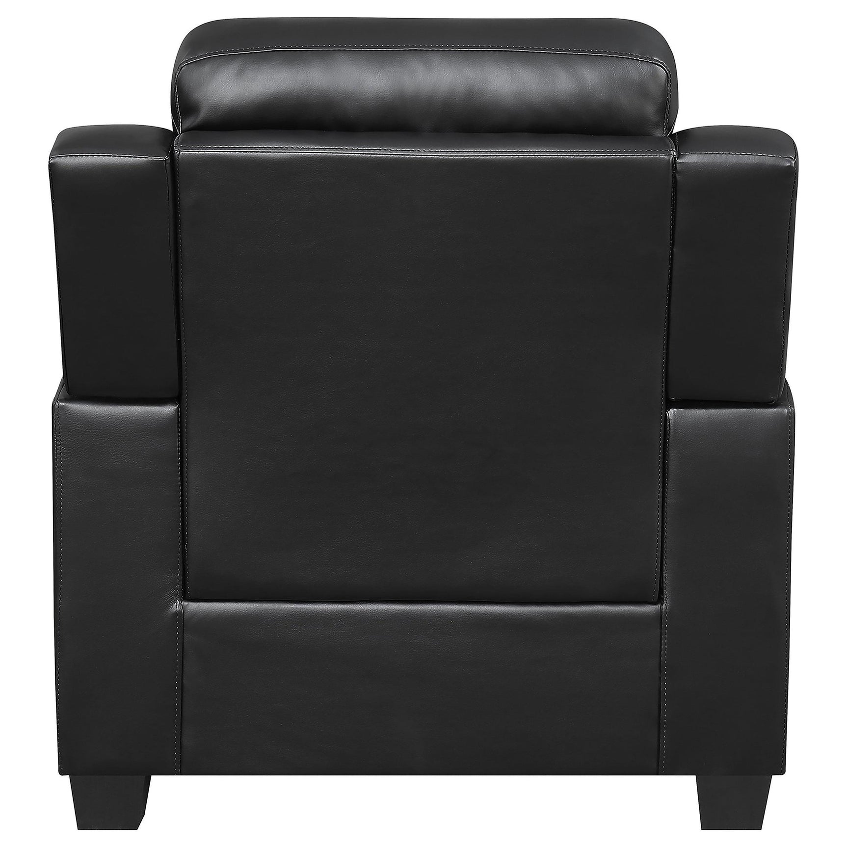 Detailed view of sofa backrest in Finley set