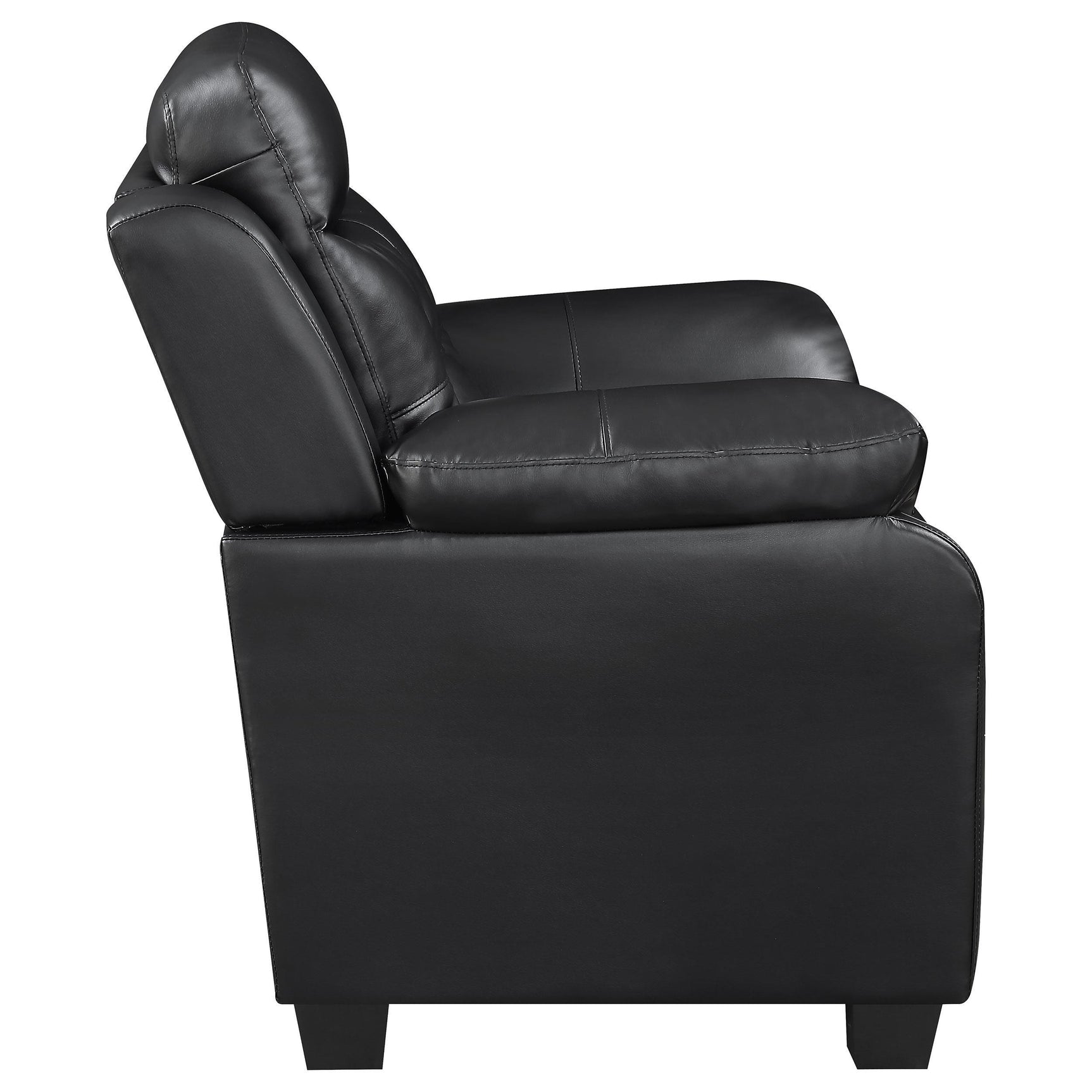 Side angle of loveseat from the 2-piece set