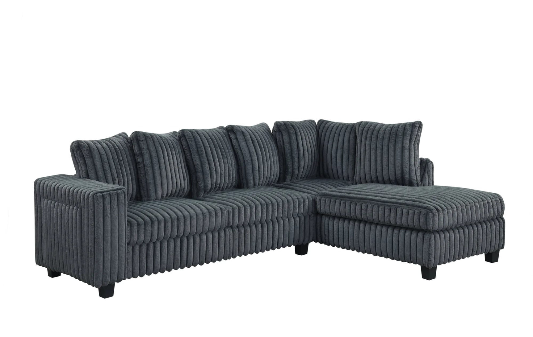 Fivi Charcoal Reversible Sectional view 2