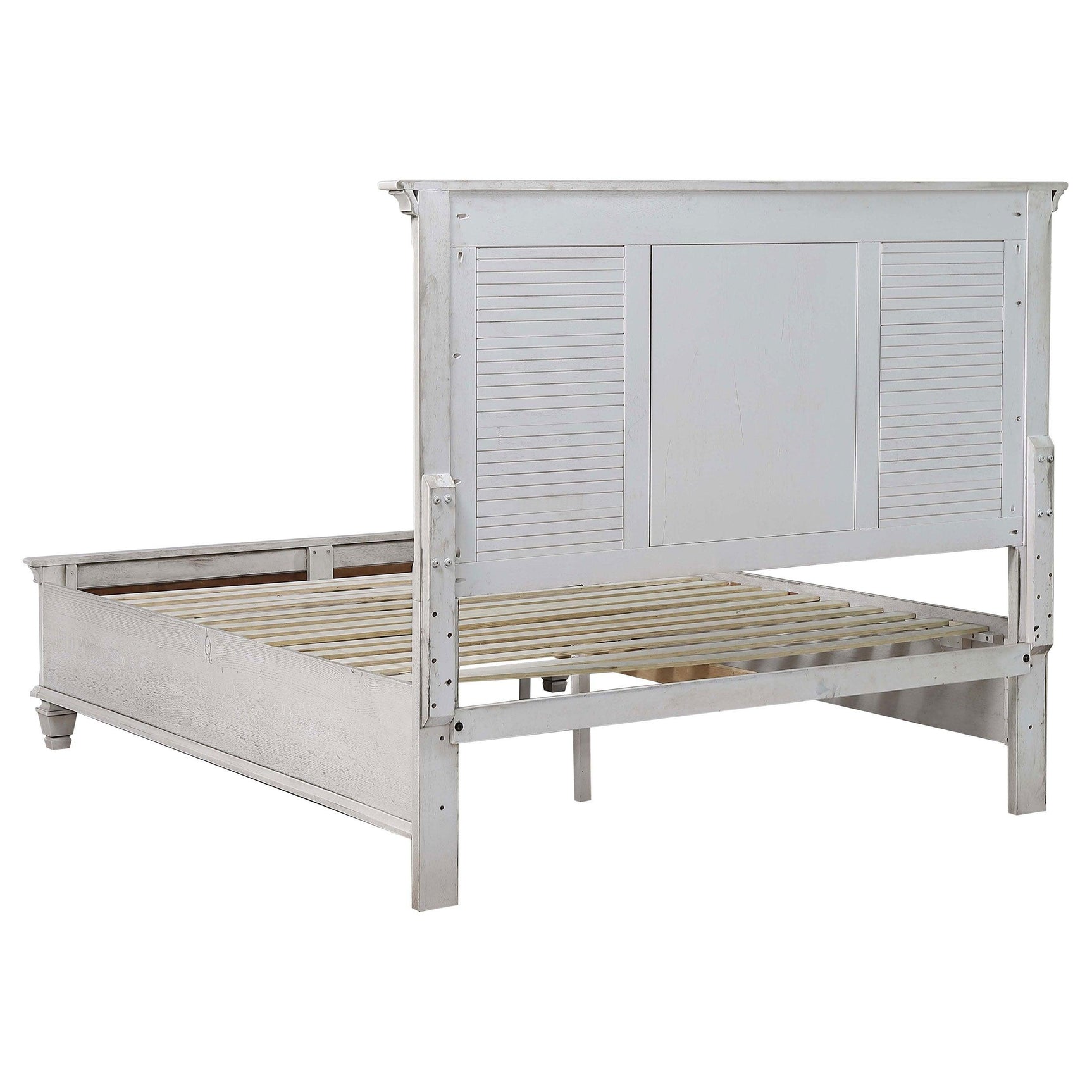 Franco Antique White storage bedroom set bedroom view with storage bed