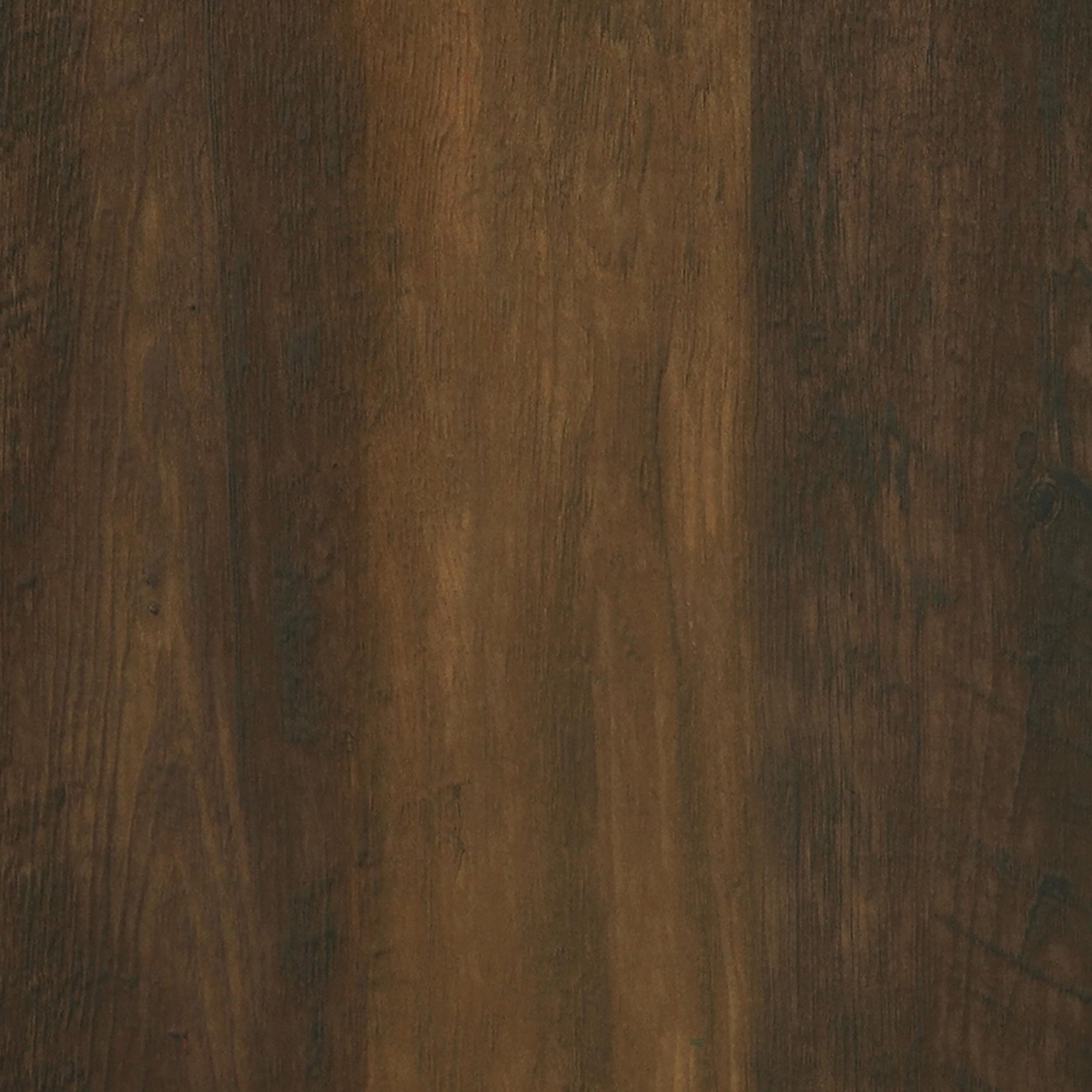 Dark pine side end table corner detail