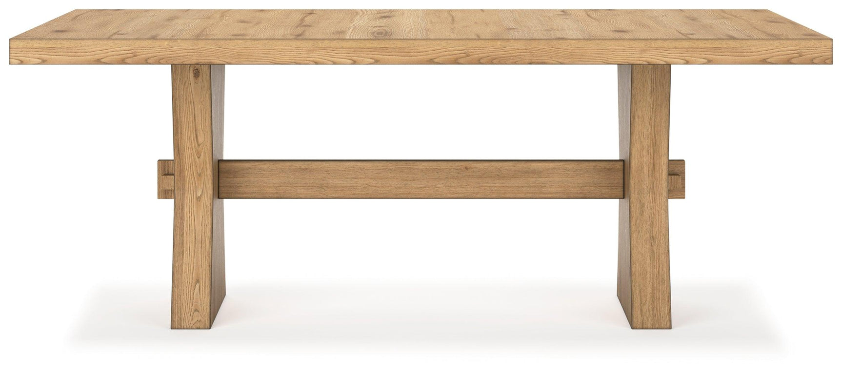 Galliden Dining Table natural wood plank surface