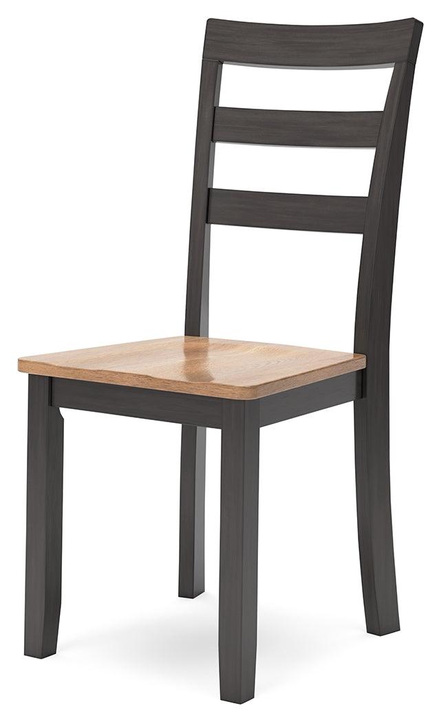 Gesthaven natural brown wood dining chair close-up of seat