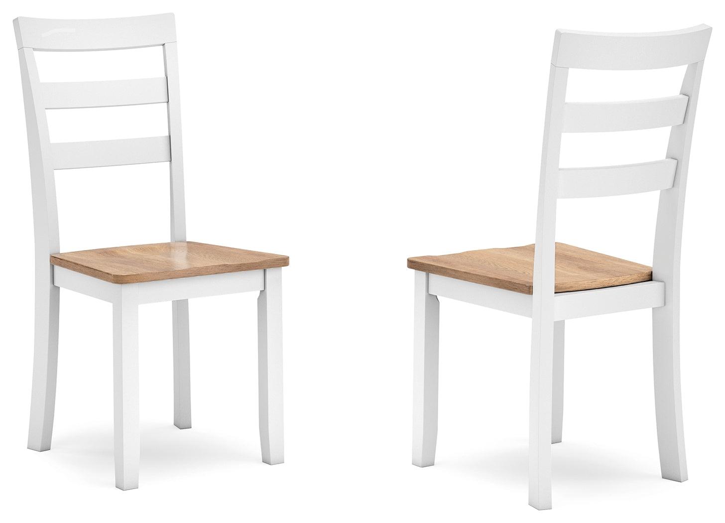 Gesthaven chair side view showing contoured seat
