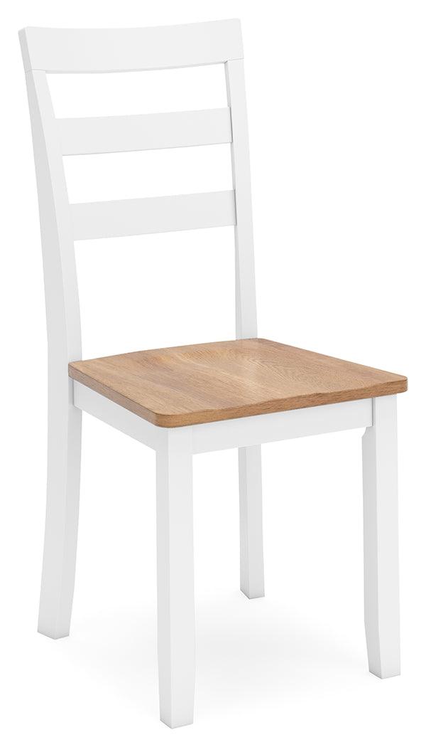 Natural wood and white dining bench with mango wood veneer seat
