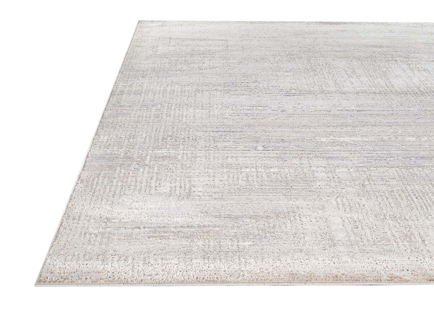 Glitz 711 Carbon rug styled in modern living room