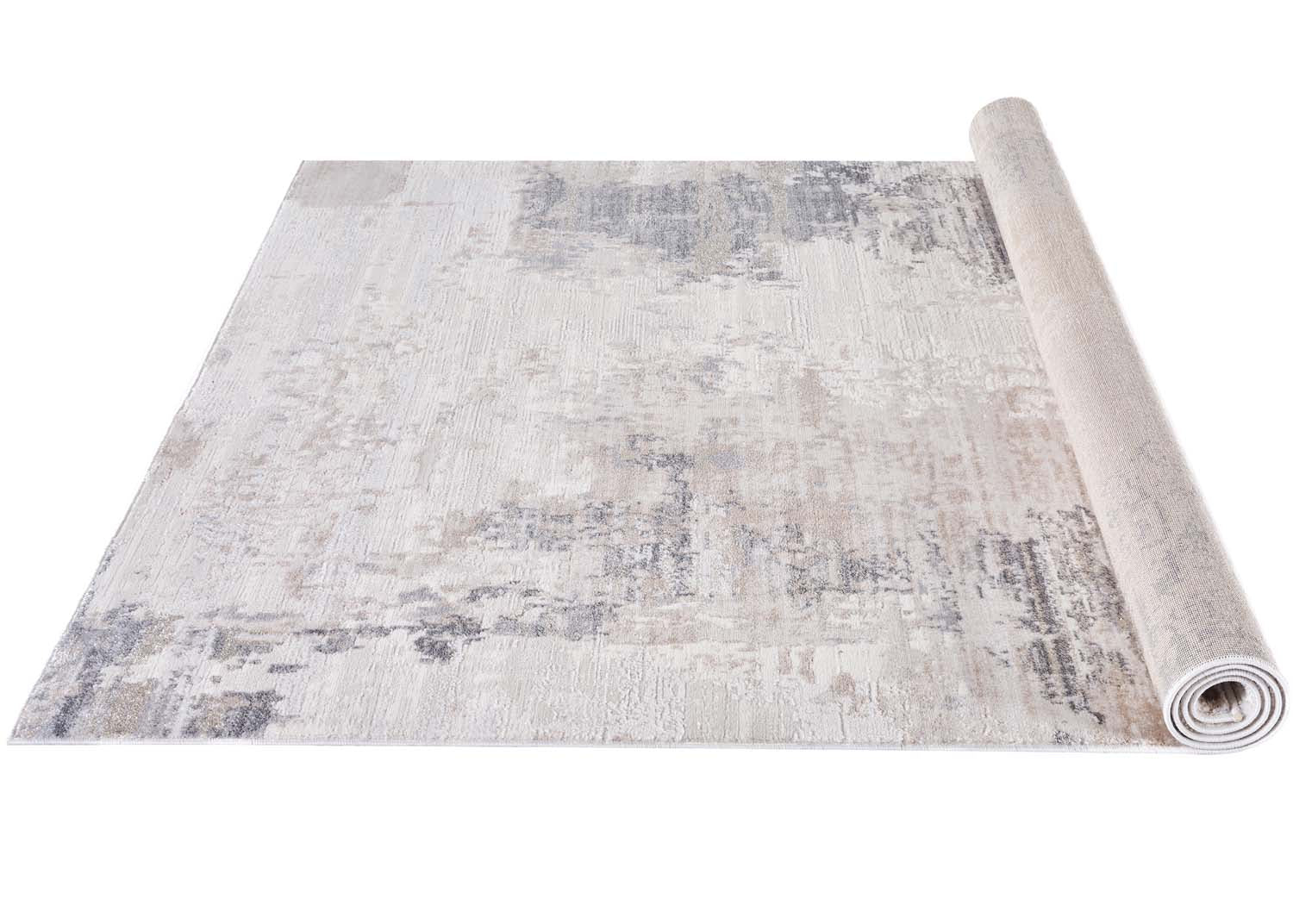 Glitz 715 Carbon rug side angle showcasing thickness