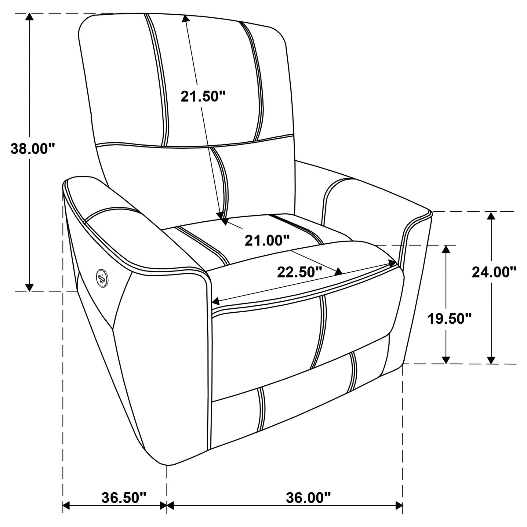 Greenfield 3-piece Power Reclining Sofa Set Saddle Brown 610264P-S3 - Ella Furniture