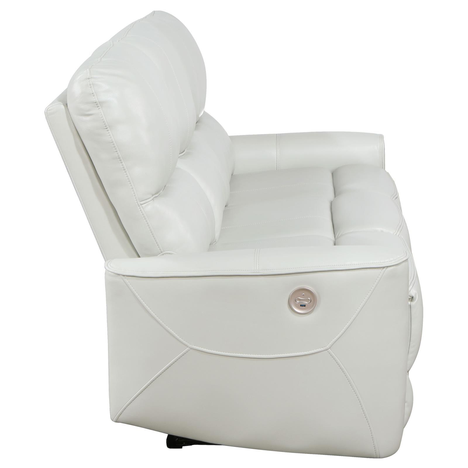Greenfield Ivory Sofa reclining mechanism view