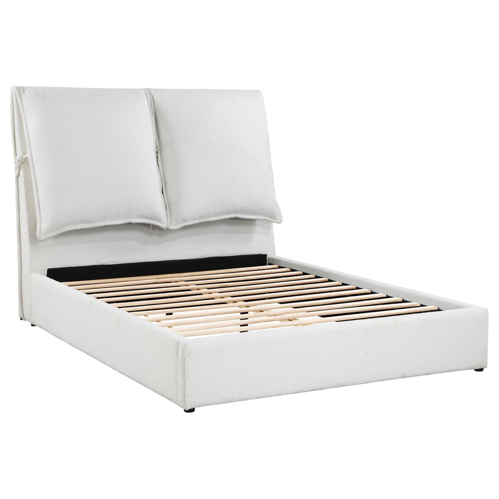 Side view of Gwendoline queen platform bed