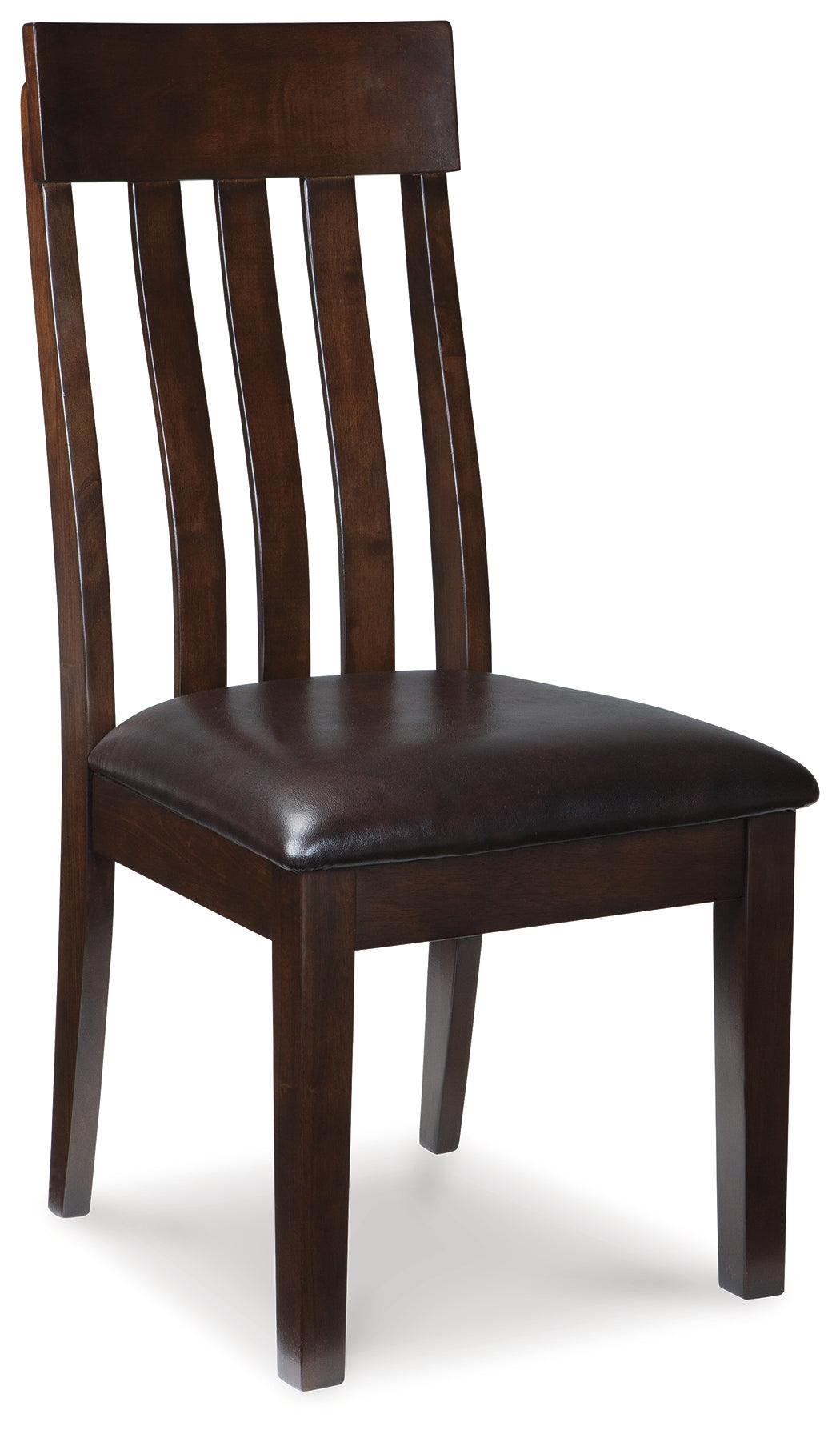 Close-up detail of Haddigan Dark Brown wood and upholstery