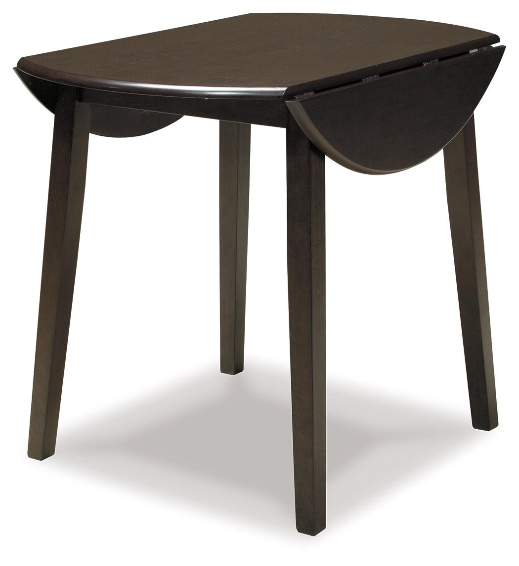 Detail of Hammis Dark Brown Round Dining Room Set dining furniture