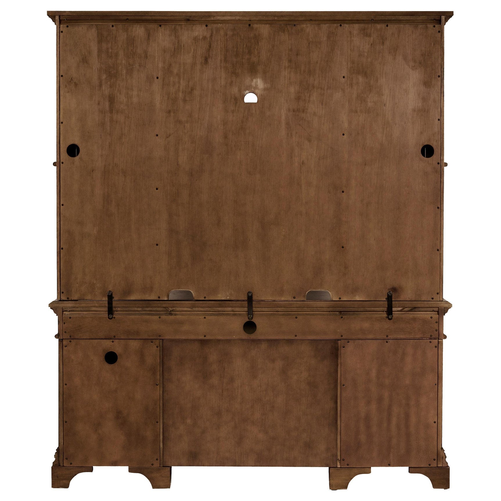 Open top cabinet with adjustable shelves