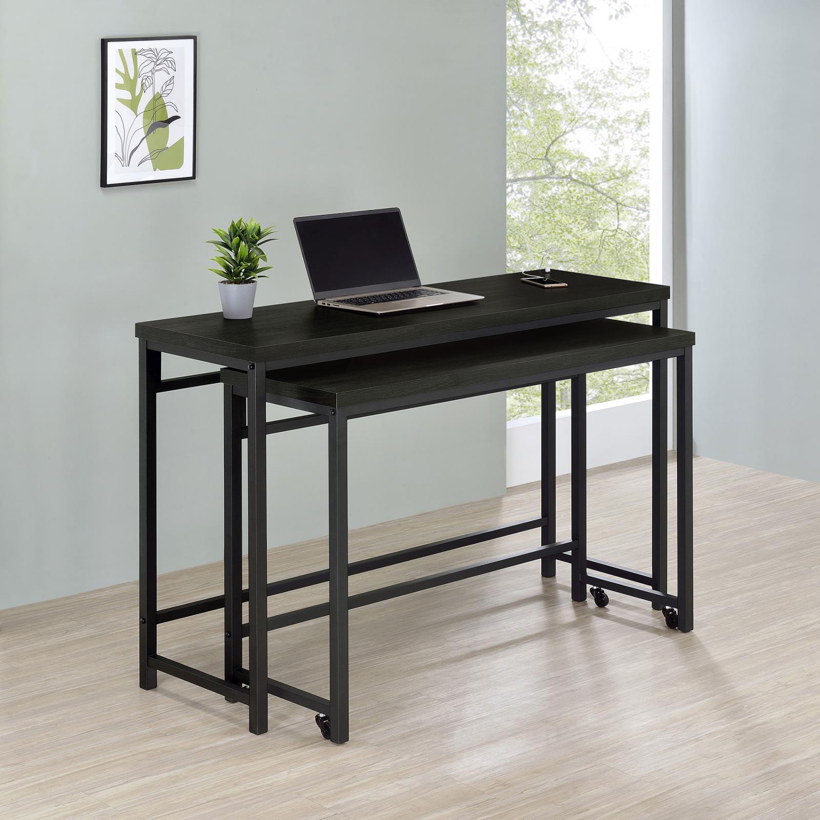 Large rectangular table with built-in USB port