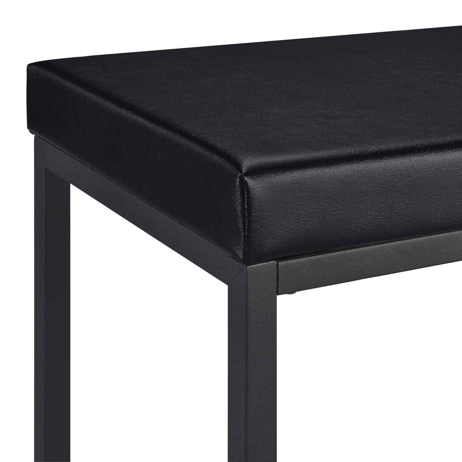 Hawes 4-Piece Black Multipurpose Counter Height Table Set front view