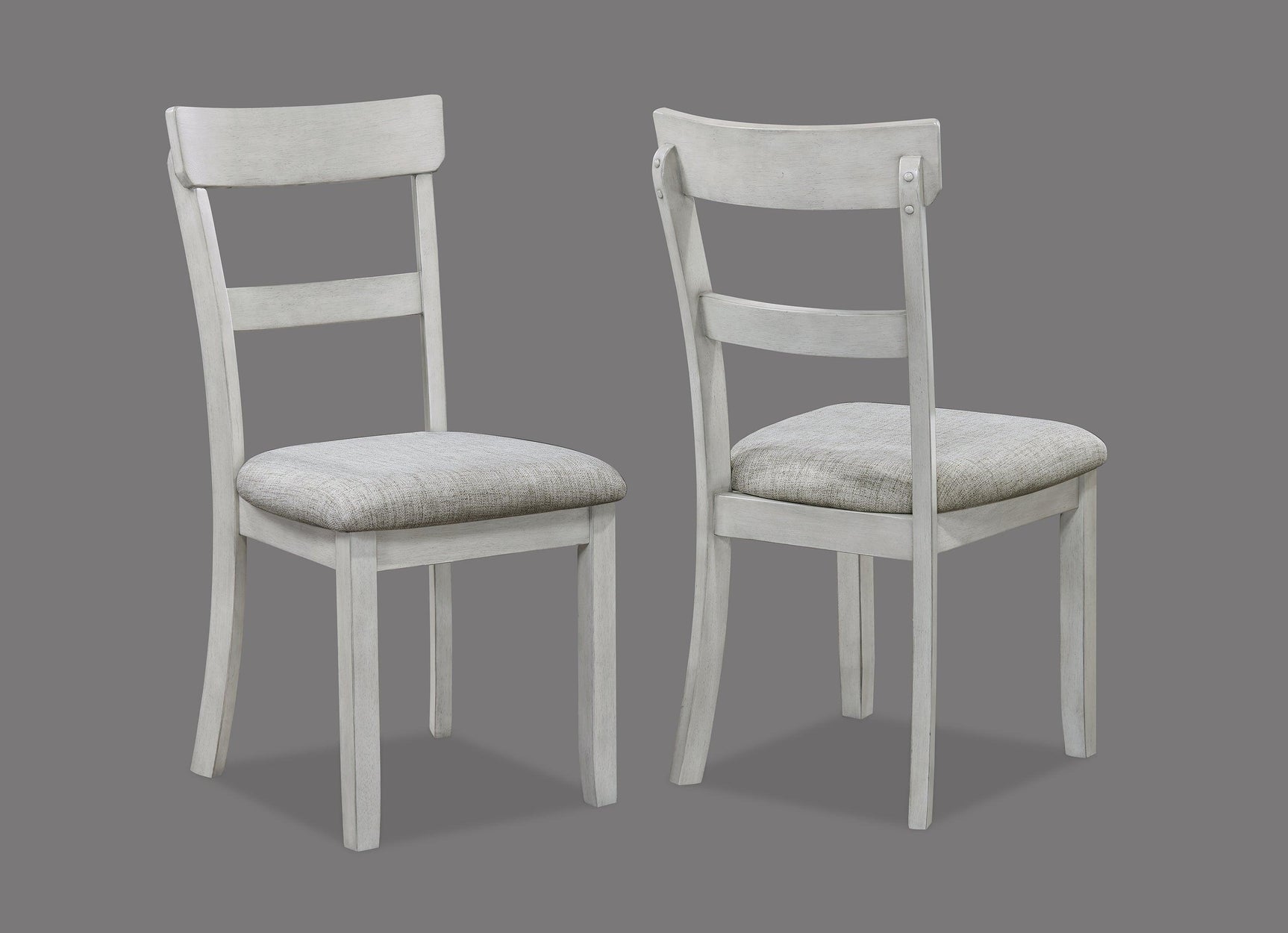 Detail of fabric upholstery on Henderson dining chair