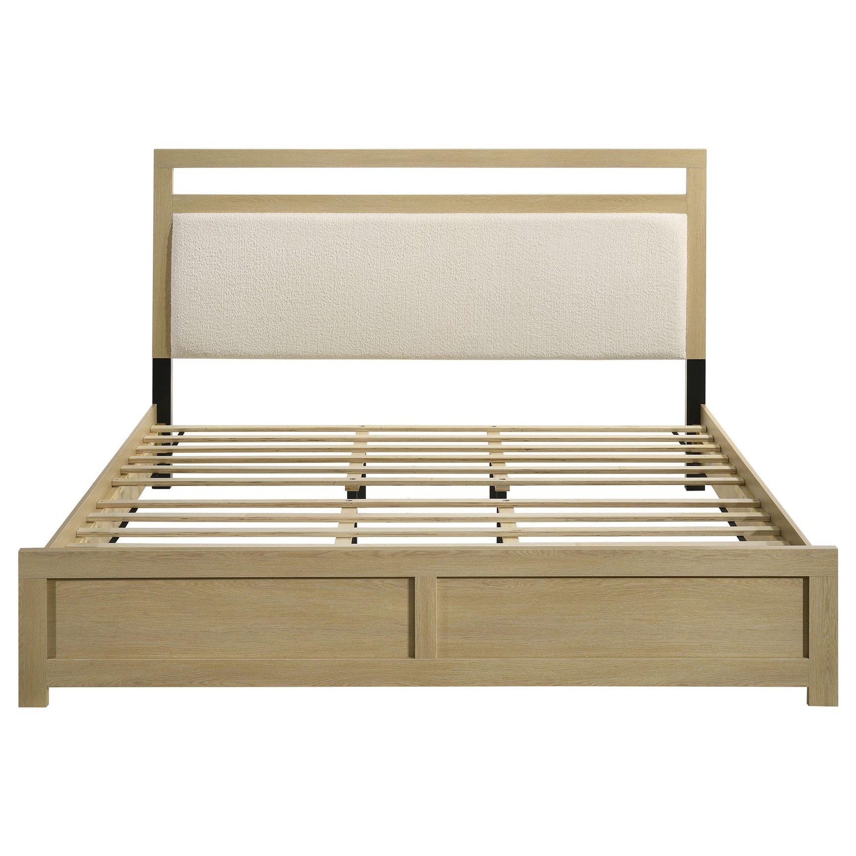 Hendricks Eastern King Panel Headboard Platform Bed Light Oak view 4