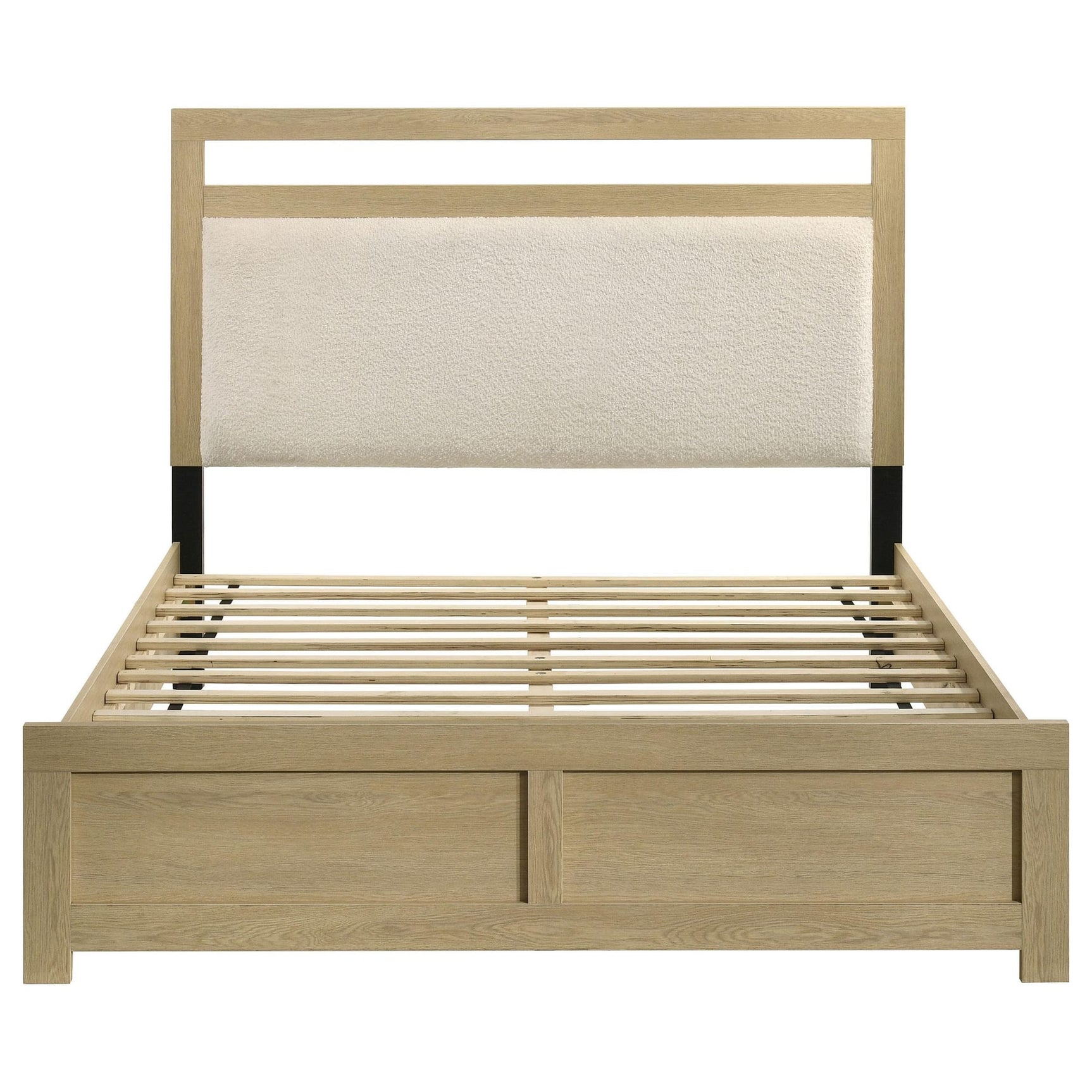 Hendricks Queen Panel Headboard Platform Bed Light Oak view 4