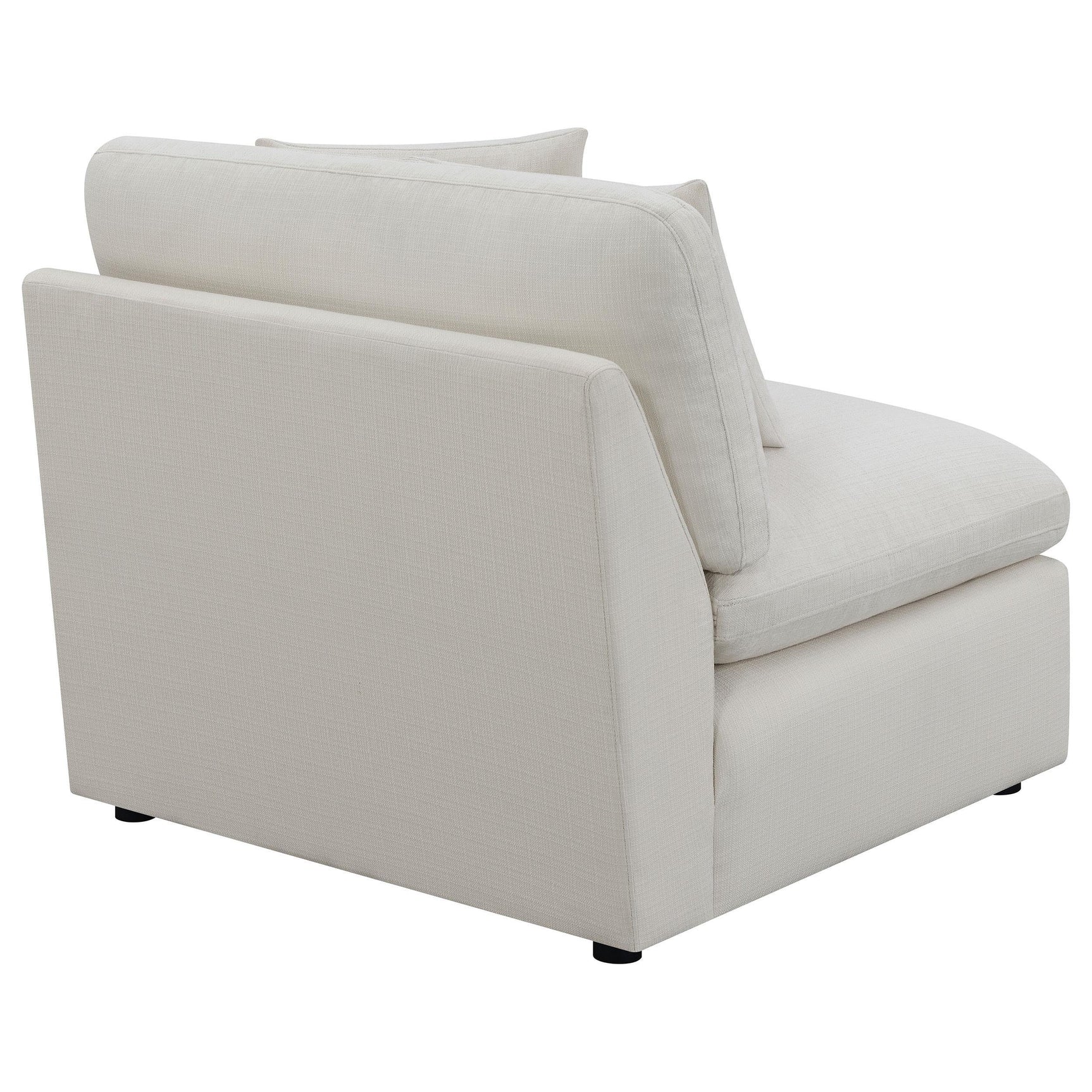 Seat detail of Hobson Chair with reversible cushions